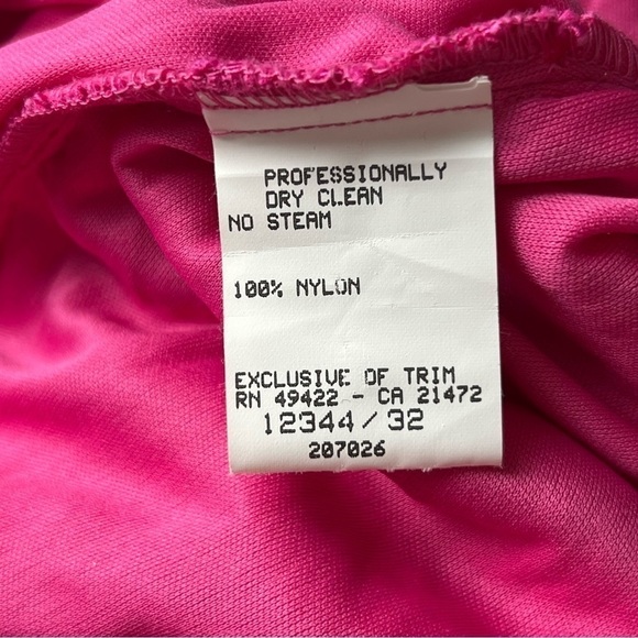 SCOTT MCCLINTOCK Vintage 90s Pink Floral Lace Long Sleeve Bodycon Mini Dress XS - Picture 5 of 5